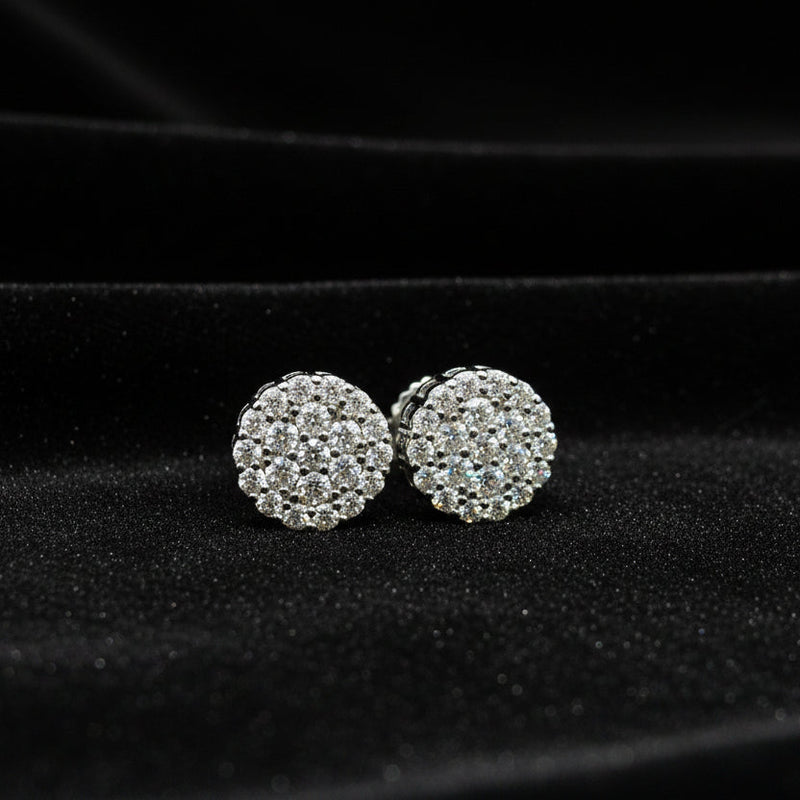 Moissanite 0.58 ctw Ball Earring