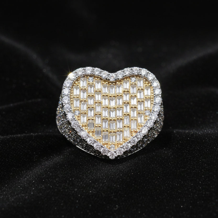 Moissanite 3.65 ctw Heart Ring