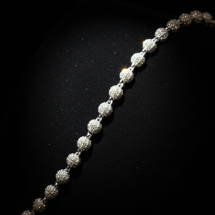 Moissanite Iced Ball Chain