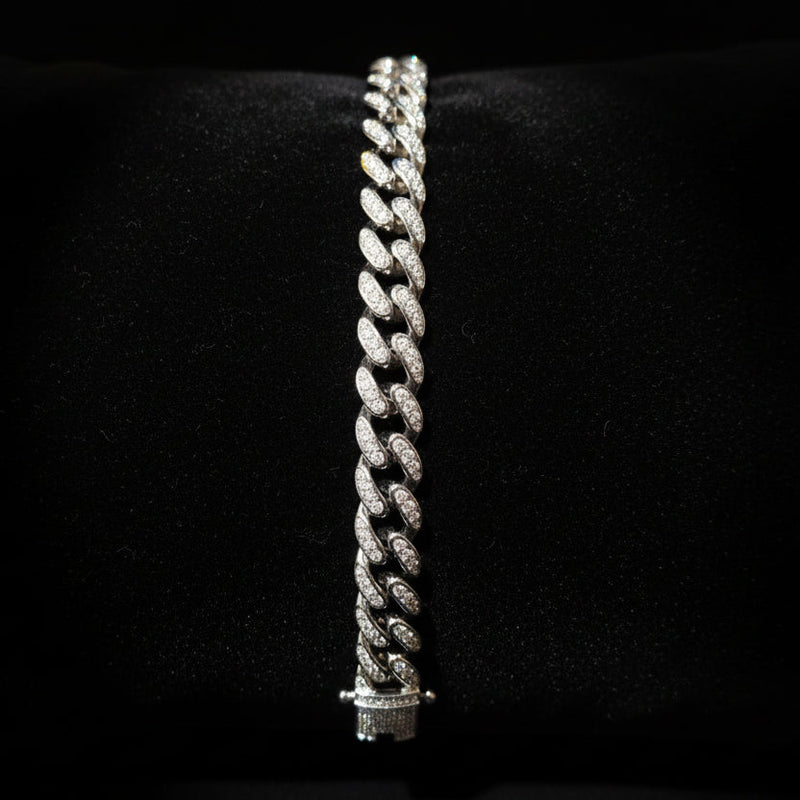 Moissanite 3.32 ctw Cuban Link Bracelet 10mm