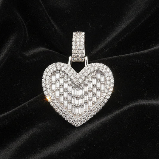 Moissanite 4.88 ctw Heart Pendant