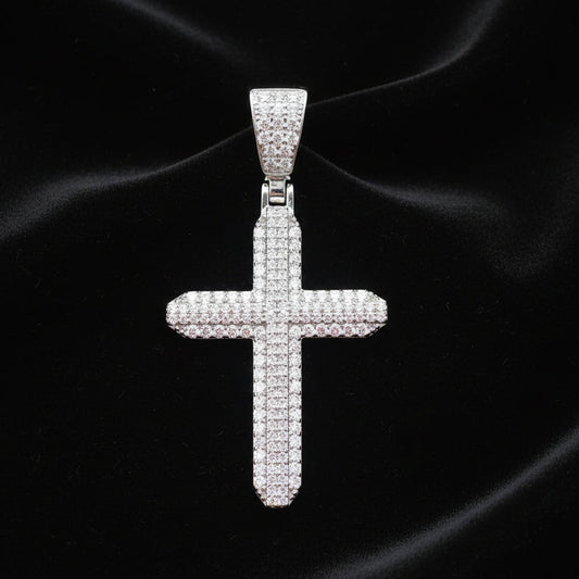 Moissanite 1.87 ctw Stunning Cross Pendant