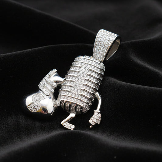 Moissanite 2.64ctw Mic With Money Bag Pendant