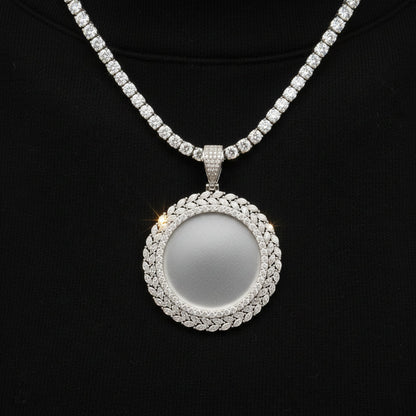 Moissanite 6.70ctw Custom Marquise Stone Memory Pendant