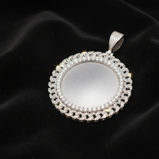 Moissanite 6.70ctw Custom Marquise Stone Memory Pendant