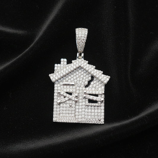 Moissanite 3.00 ctw Trap House Pendant