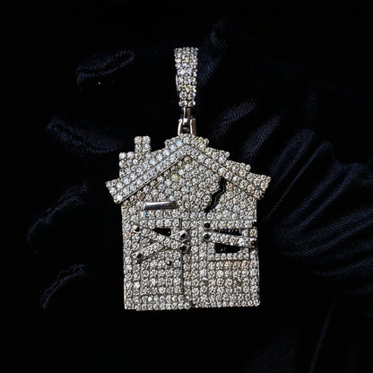 Moissanite 3.00 ctw Trap House Pendant