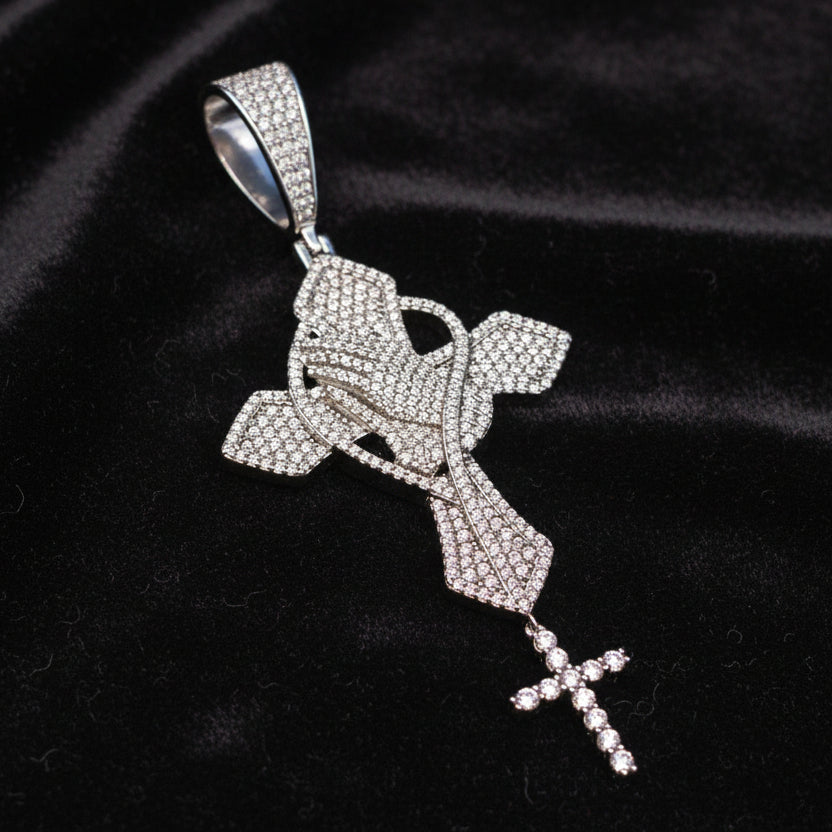 Moissanite 2.42 ctw Zircon Cross Pendant