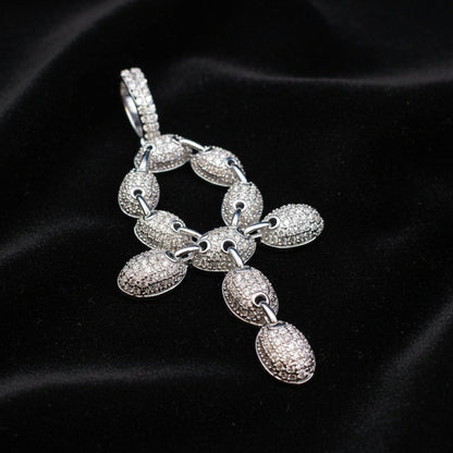 Moissanite 2.12 ctw Ankh Cross Pendant