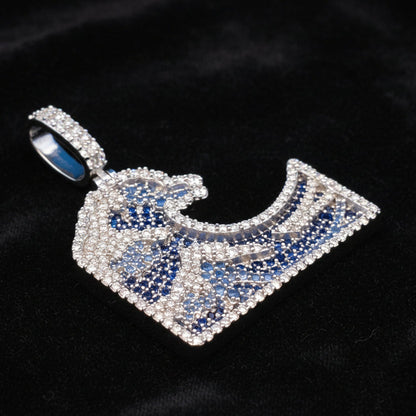 Moissanite 1.20 ctw Wave Pendant