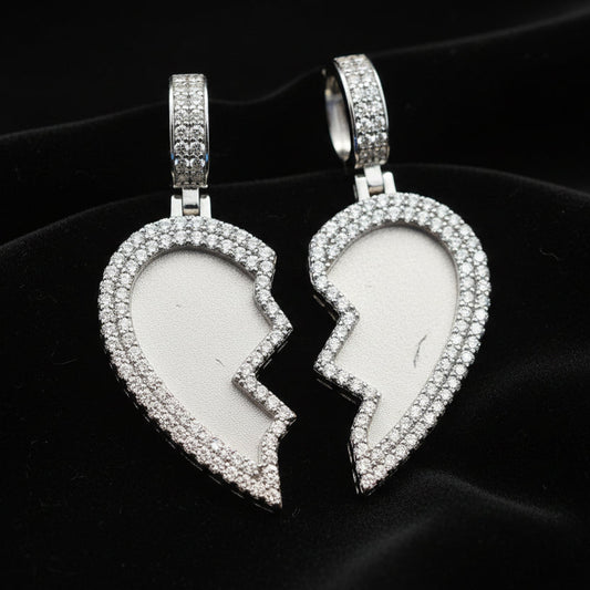 Moissanite 7.00 ctw Heart Memory Pendant