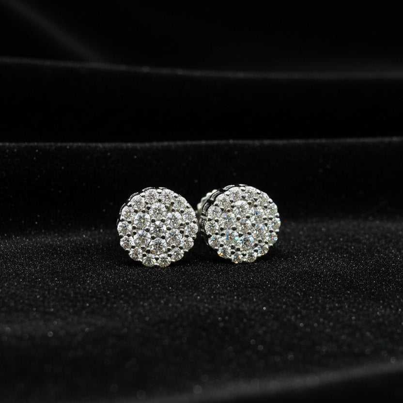 Moissanite 0.58 ctw Ball Earring
