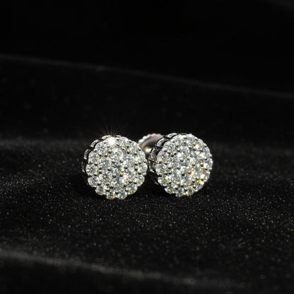 Moissanite 0.58 ctw Ball Earring