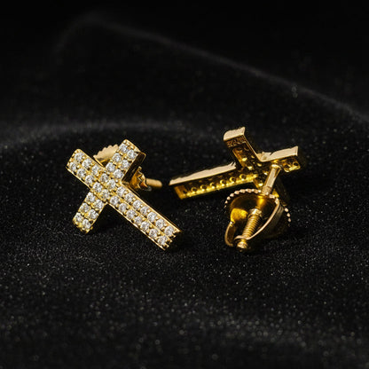 Moissanite 0.35 ctw Cross Earrings