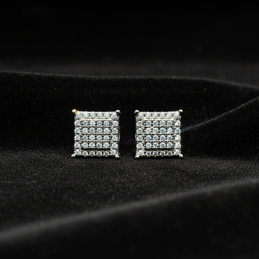 Moissanite 0.43 ctw Square Earrings