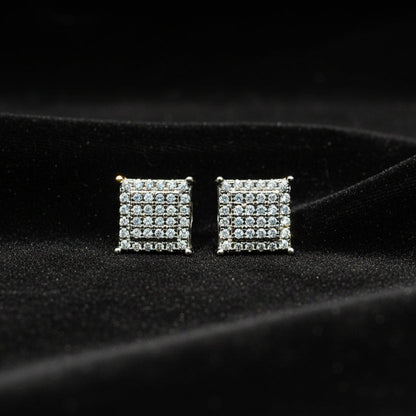 Moissanite 0.43 ctw Square Earrings