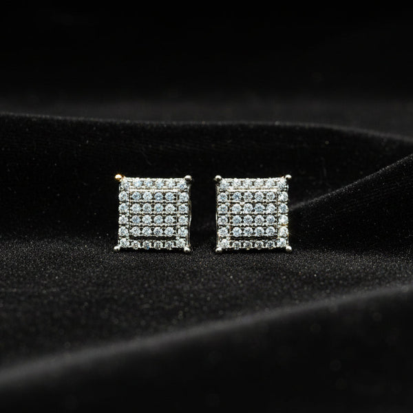 Moissanite 0.43 ctw Square Earrings