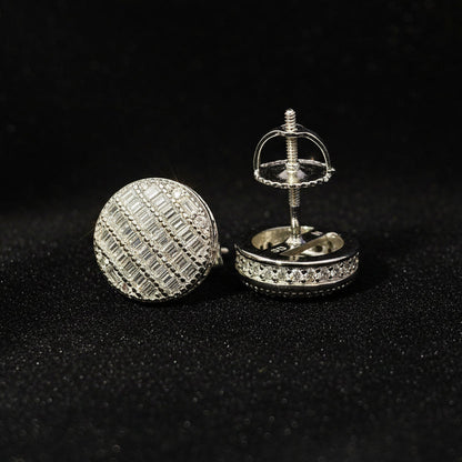 Moissanite 1.25 ctw Circle Earrings