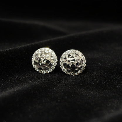 Moissanite 0.23 ctw Circle Earrings