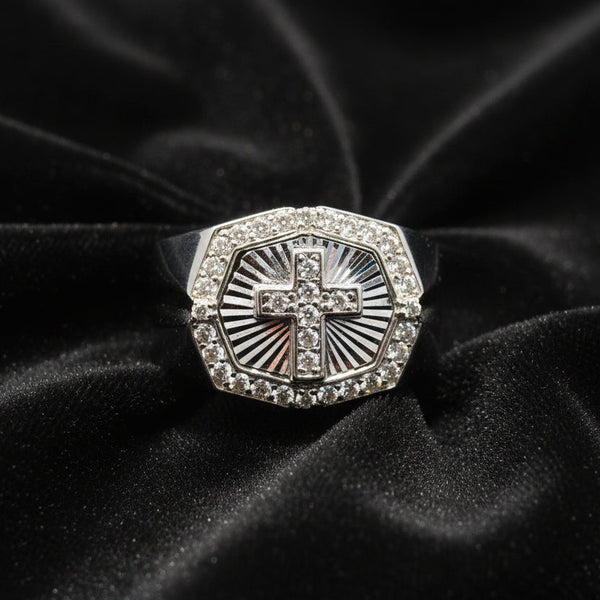 Moissanite 0.6 ctw Cross Ring