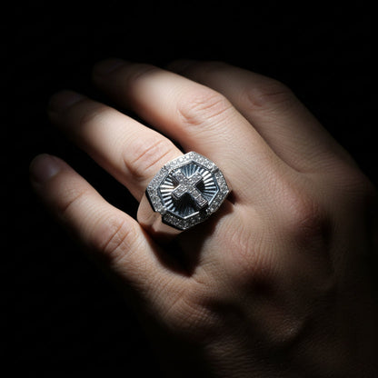 Moissanite 0.6 ctw Cross Ring