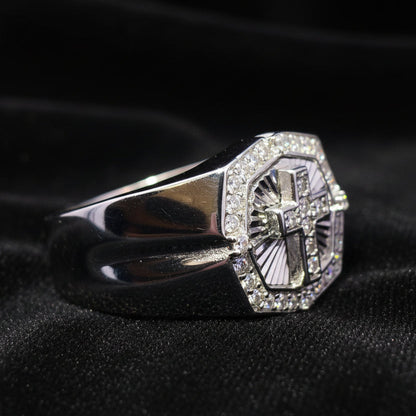 Moissanite 0.6 ctw Cross Ring