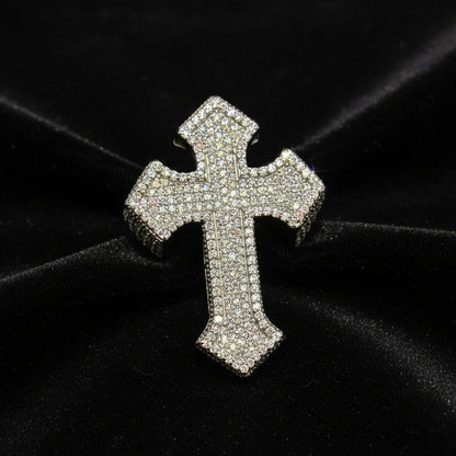 Moissanite 3.38 ctw Cross Ring