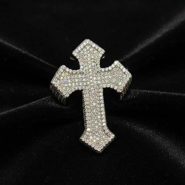 Moissanite 3.38 ctw Cross Ring