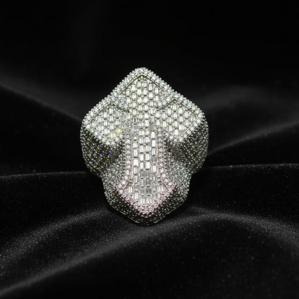 Moissanite 5.86 ctw Cross Ring