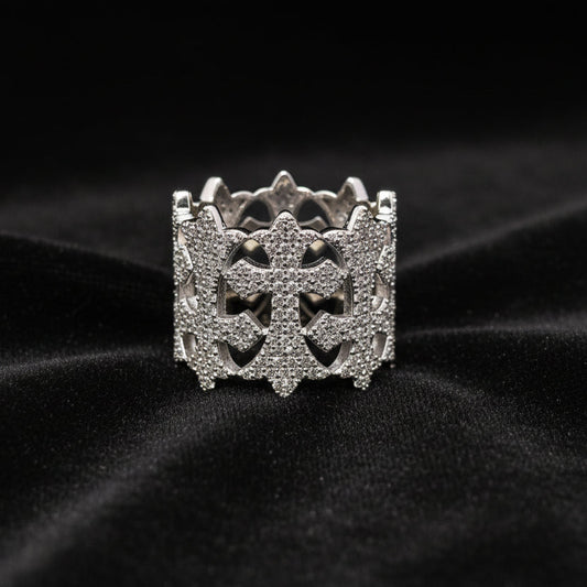Moissanite 1.78 ctw Cross Ring