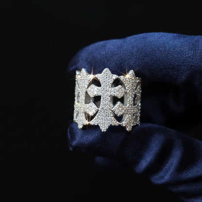 Moissanite 1.78 ctw Cross Ring