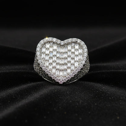 Moissanite 3.65 ctw Heart Ring