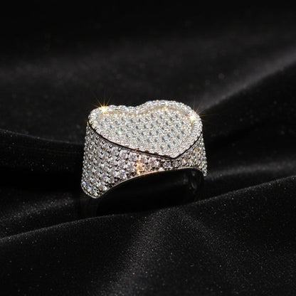 Moissanite 3.65 ctw Heart Ring