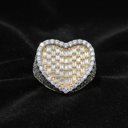 Moissanite 3.65 ctw Heart Ring