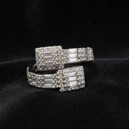 Moissanite 2.33 ctw Cuff Ring