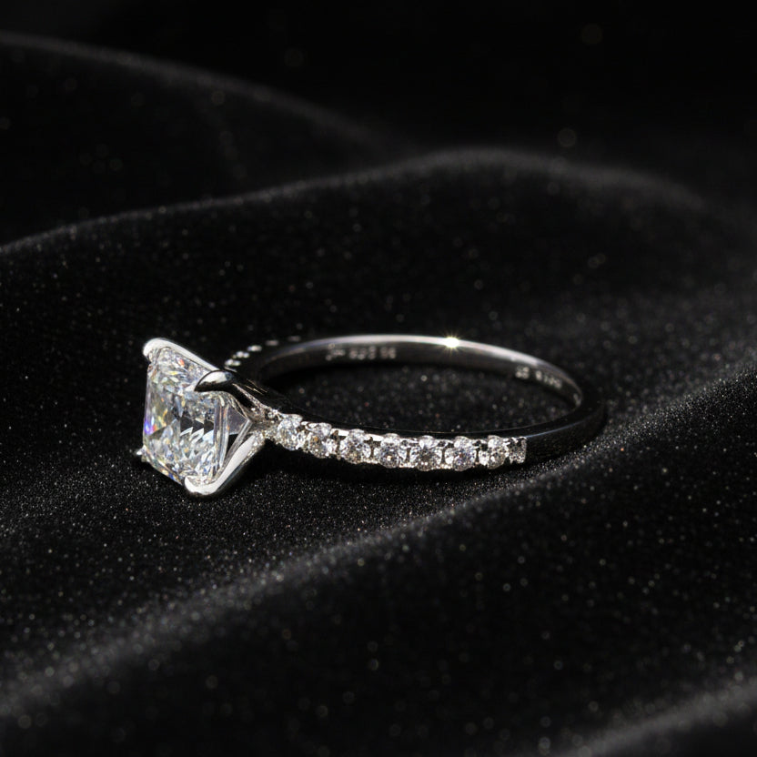 Moissanite 1.48 ctw Ascher Ring