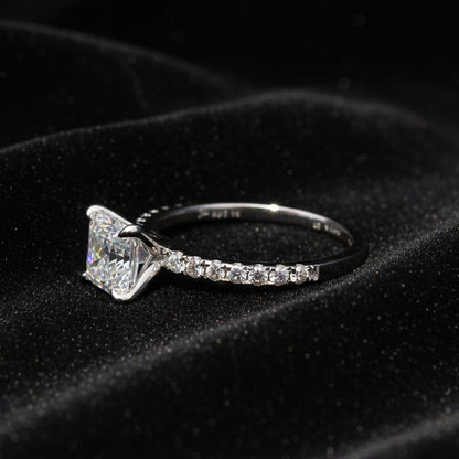 Moissanite 1.48 ctw Ascher Ring