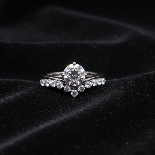Moissanite 1.00 ctw Round Cut Ring