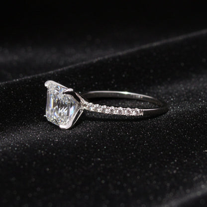 Moissanite 3.28 ctw Ascher Ring