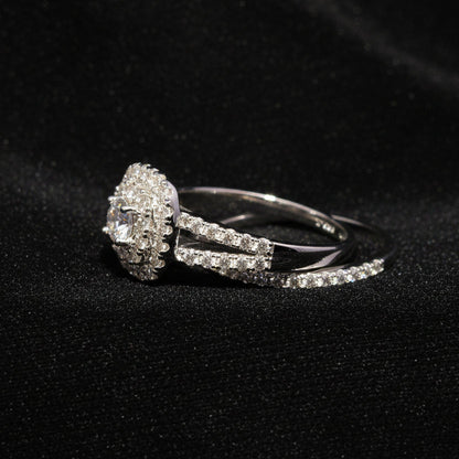 Moissanite 1.5 ctw Emerald Ring
