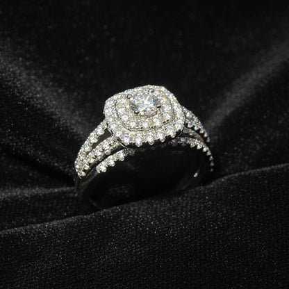 Moissanite 1.5 ctw Emerald Ring