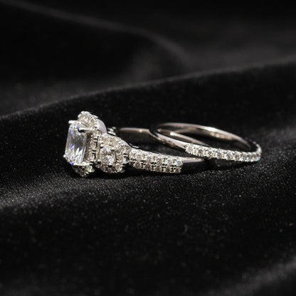 Moissanite 5.68 ctw Emerald 2in1 Ring
