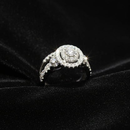 Moissanite 1.40 ctw Round Cut 2in1 Ring