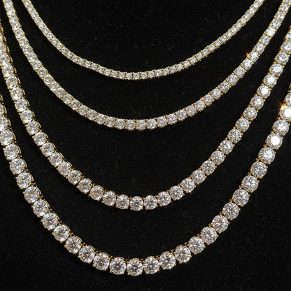 Moissanite Tennis Chain 4MM