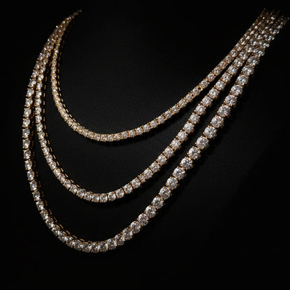 Moissanite Tennis Chain 4MM