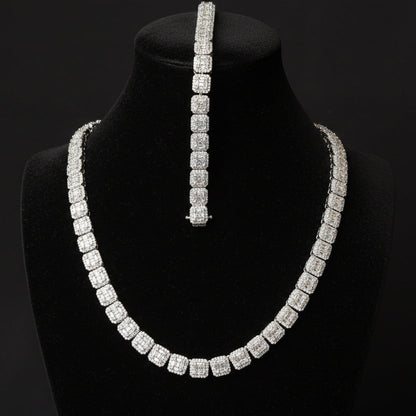 6mm Baguette Moissanite Tennis Chain