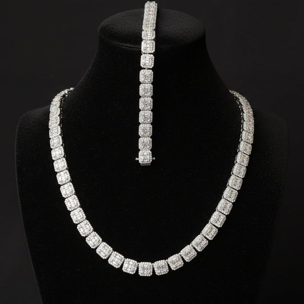 6mm Baguette Moissanite Tennis Chain