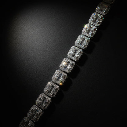 6mm Baguette Moissanite Tennis Chain