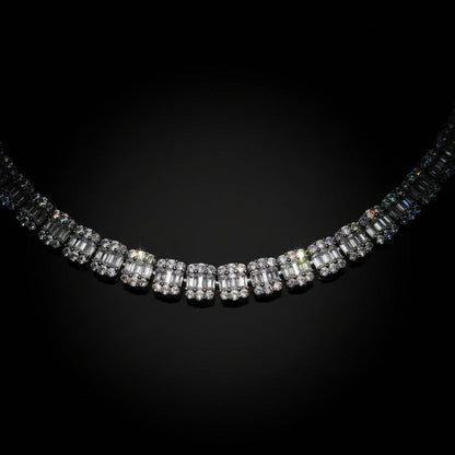 5MM Moissanite 8.36ctw Baguette Chain