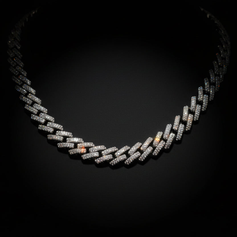 7MM Moissanite 4.4ctw Cuban Link Bracelet